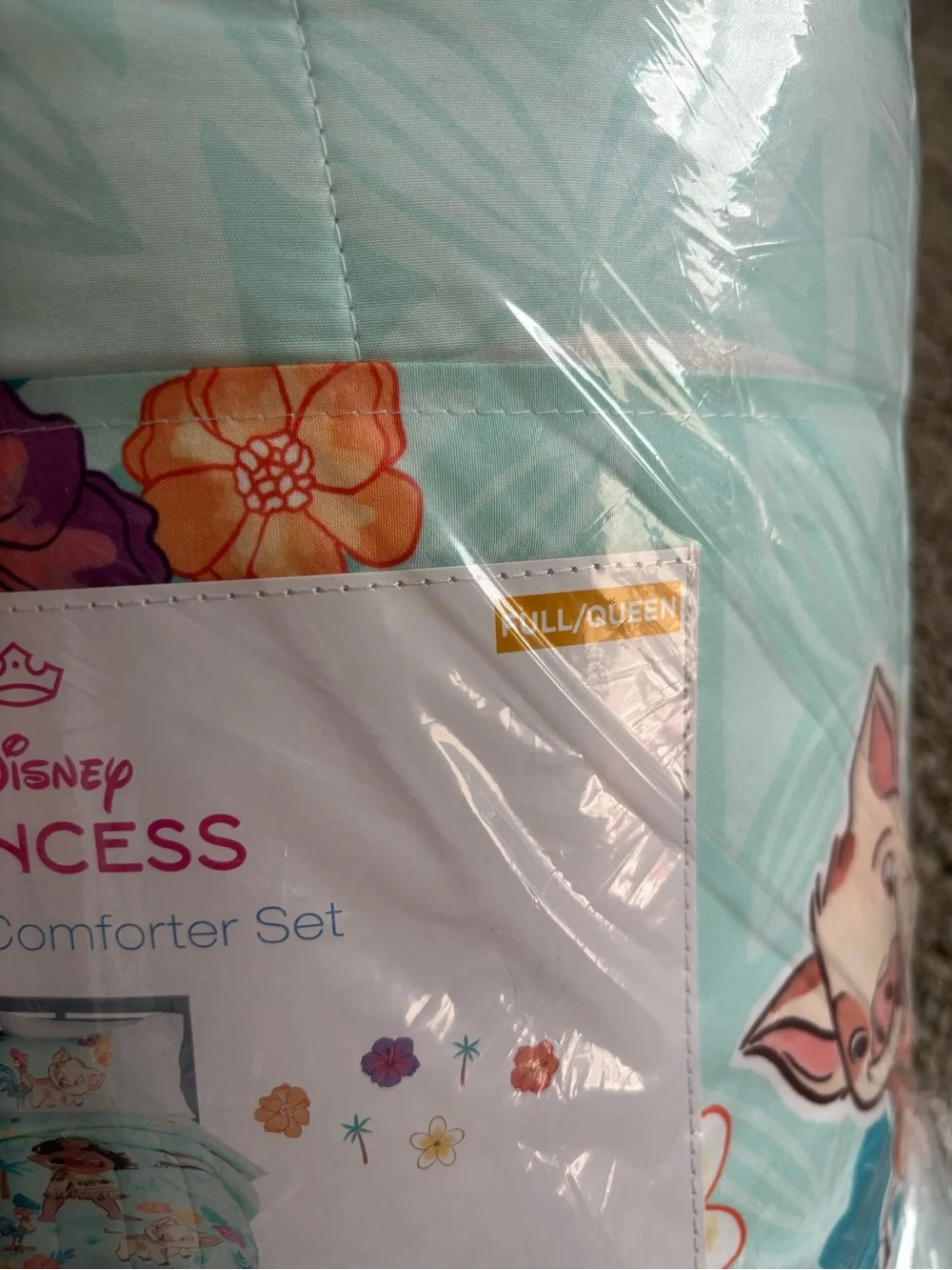 Disney Princess Moana Full Queen 3 Pc Comforter Set Kids NEW Sealed Kohl’s